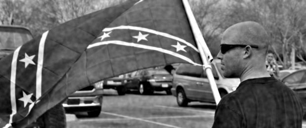 Jon Ritzheimer at a 2015 pro-Confederate flag demonstration.  (Photo: Miriam Wasser/Phoenix New Times)
