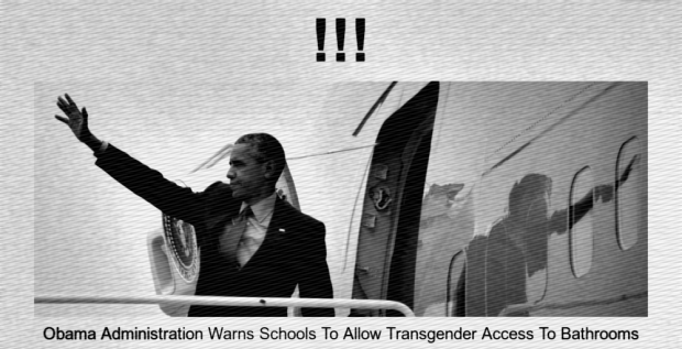 Obama Administration Warns Schools to Allow Transgender Access To Bathrooms (Huffington Post, 14 May 2016)