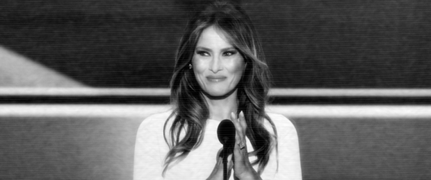 Melania Trump delivers a speech at the Republican National Convention in Cleveland, Ohio, 18 July 2016. (Photo: Alex Wong/Getty Images)