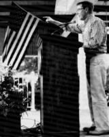U.S. Senate candidate Jim Gray (D) speaks the annual Fancy Farm Picnic in Fancy Farm, Kentucky, on Saturday, 6 August 2016. (Bill Clark/CQ Roll Call)