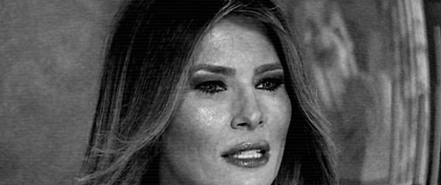 Melania Trump discusses her husband, Republican presidential nominee Donald J. Trump, during an interview with Anderson Cooper of CNN, 17 October 2016.