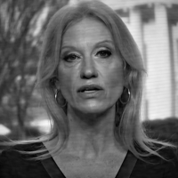 White House Senior Advisor Kellyanne Conway speaks to Chuck Todd on Meet the Press, 22 January 2017. (Detail of frame from NBC News)